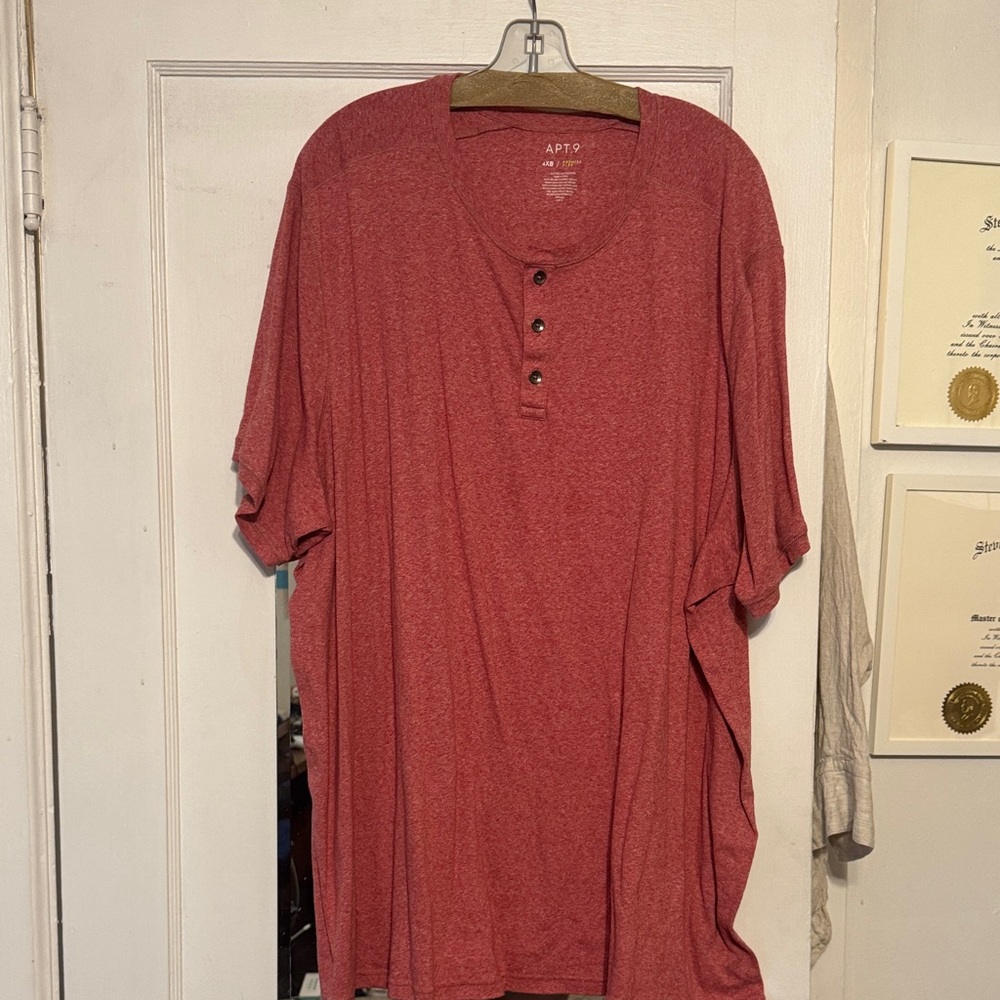 Apt. 9 Red Casual Button Down Shirt